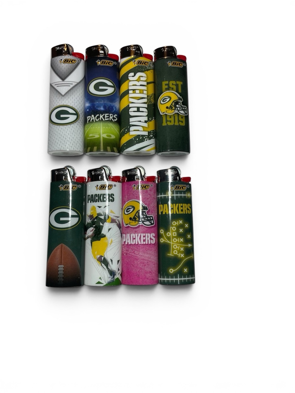 Green Bay Packers Collectible Lighte r- Set of 8
